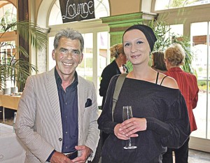 Michael Siebert mit der angehenden Meisterschülerin  Romy Rakoczy von der freien Akademie der bildenden Künste Essen 