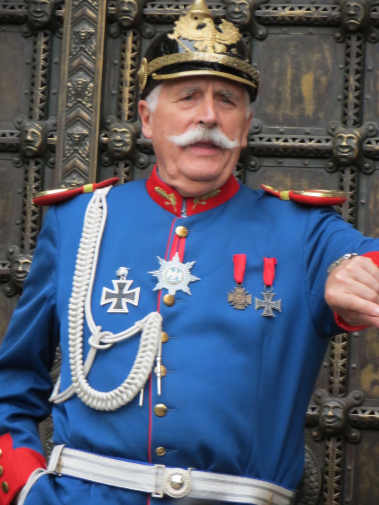 Eckhard Sander in der Uniform des Kaisers