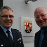 v.l.n.r. Polizeidirektor Ankner und Polizeipräsident Schömann