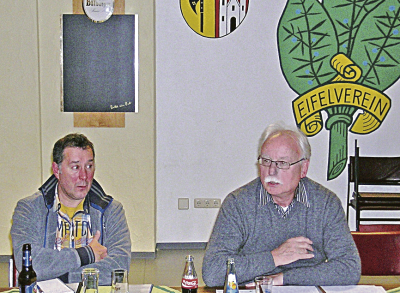 Erich Michels (rechts) und Uli Esper (links) führen den Eifelverein Ulmen in den kommenden vier Jahren