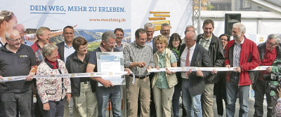 Gemeinsam für den Moselsteig: Offizielle Eröffnung des Moselsteigs in Bernkastel-Kues am 12.04.2014.