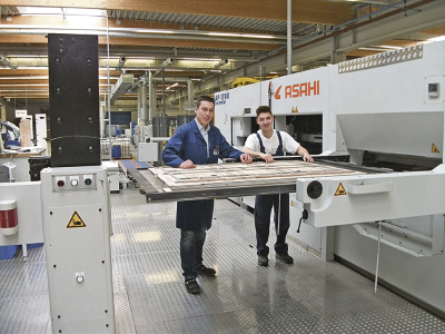 In der Region Trier bietet unter anderem die Firma Brohl Wellpappe – hier an ihrem Sitz in Föhren – die Ausbildung zum Packmitteltechnologen an. Foto: Brohl Wellpappe. 