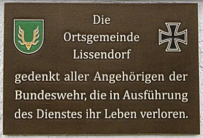 Gedenktafel in Lissendorf