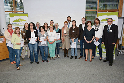 Teilnehmerinnen, Referenten und Projektbetreuer bei der  Abschlussveranstaltung im TGZ Daun Foto: WFG/H. Gassen
