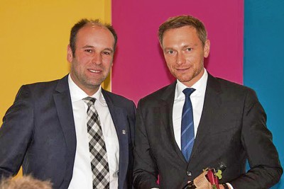 v.l. Marco Weber und Christian Lindner