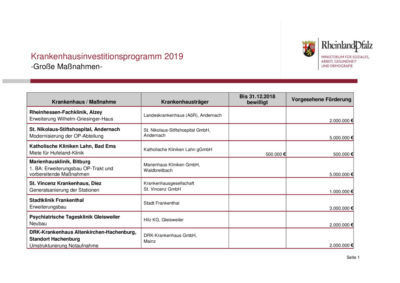 thumbnail of Investitionsprogramm 2019_ Große Maßnahmen